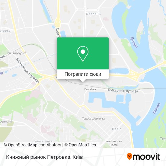 Карта Книжный рынок Петровка