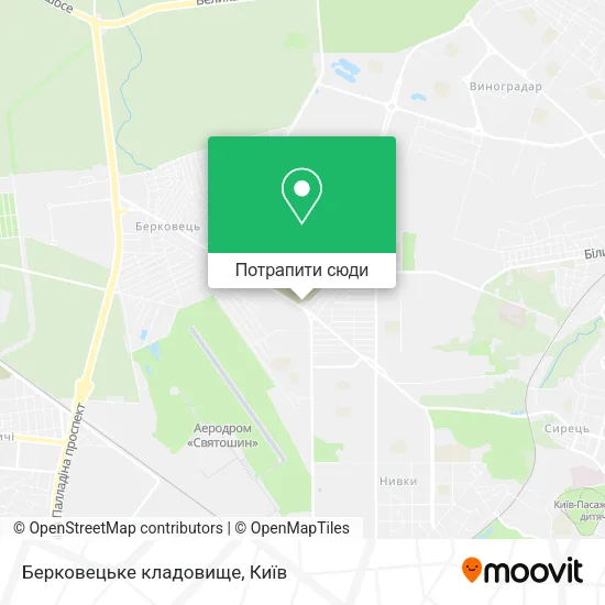 Карта Берковецьке кладовище
