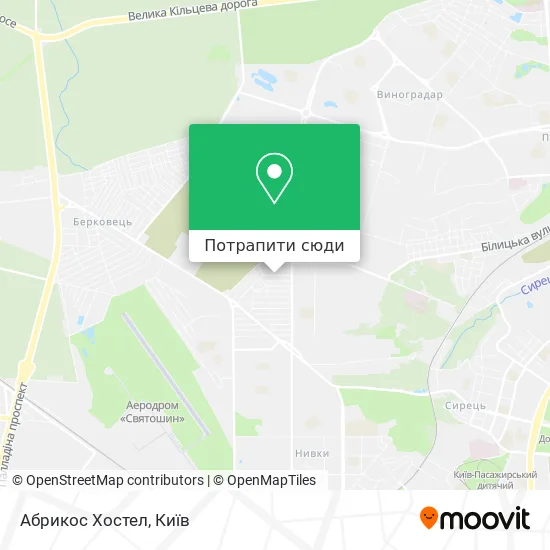 Карта Абрикос Хостел