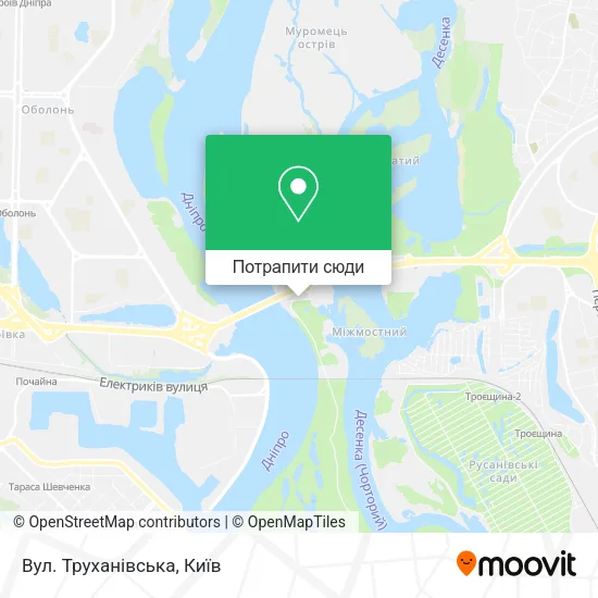 Карта Вул. Труханівська