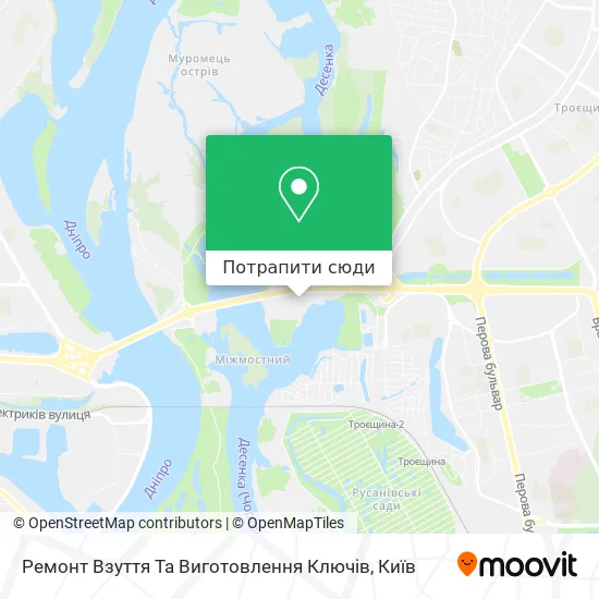 Карта Ремонт Взуття Та Виготовлення Ключів