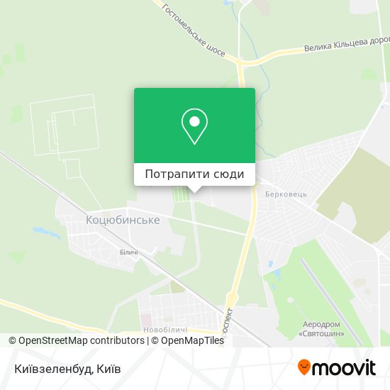 Карта Київзеленбуд