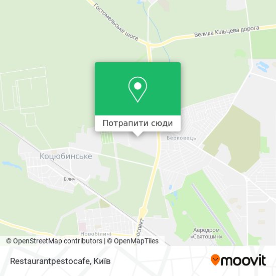 Карта Restaurantpestocafe