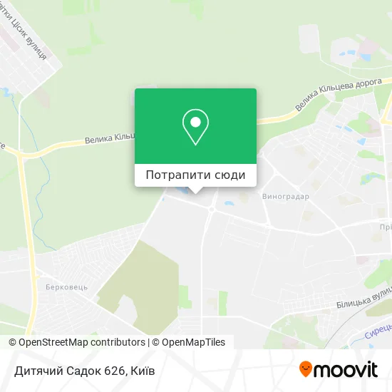 Карта Дитячий Садок 626