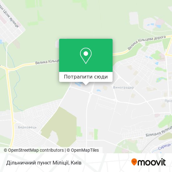 Карта Дільничний пункт Міліції