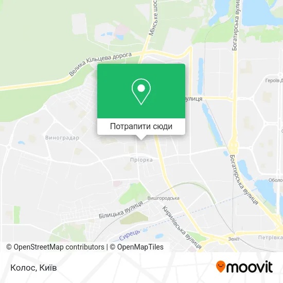 Карта Колос
