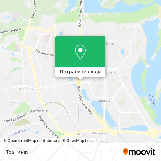 Карта Tobi