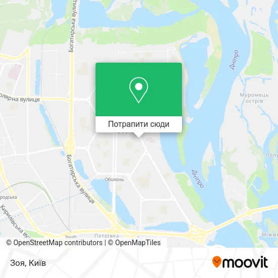 Карта Зоя