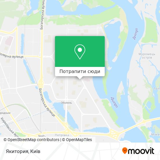 Карта Якитория