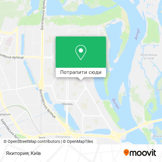 Карта Якитория