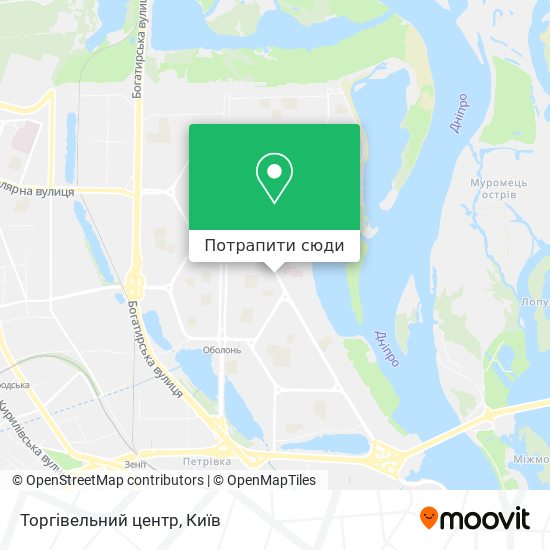Карта Торгівельний центр