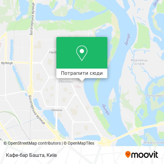 Карта Кафе-бар Башта