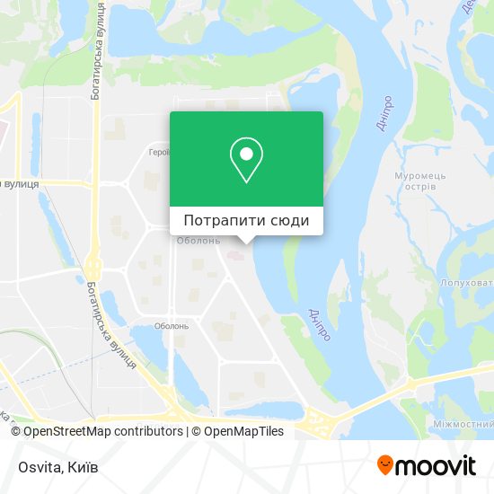 Карта Osvita