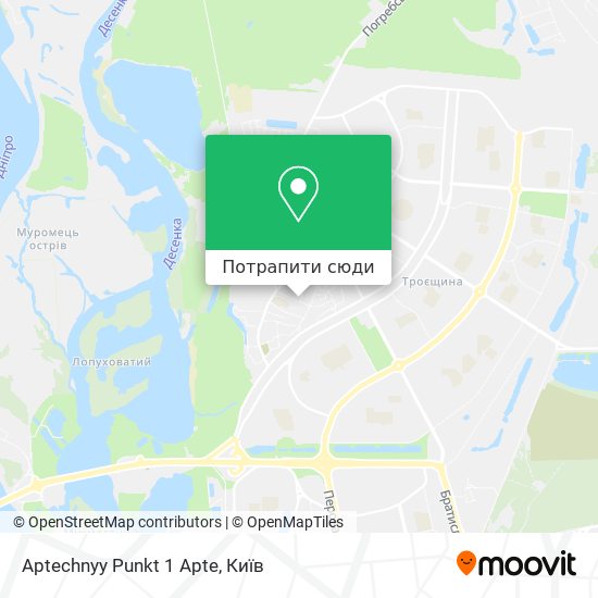 Карта Aptechnyy Punkt 1 Apte