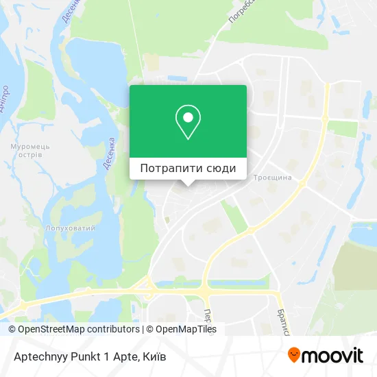 Карта Aptechnyy Punkt 1 Apte