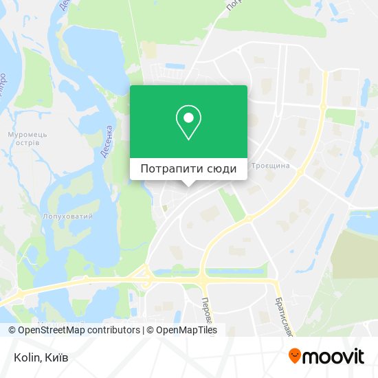 Карта Kolin