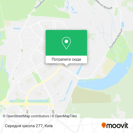 Карта Середня школа 277
