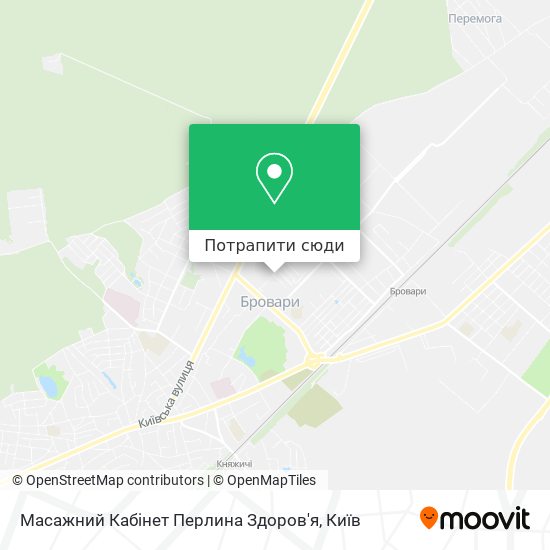 Карта Масажний Кабінет Перлина Здоров'я