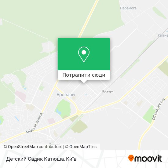 Карта Детский Садик Катюша