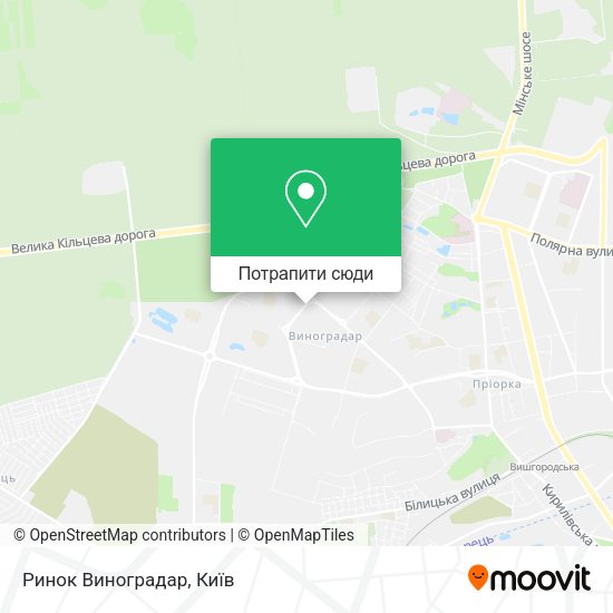 Карта Ринок Виноградар