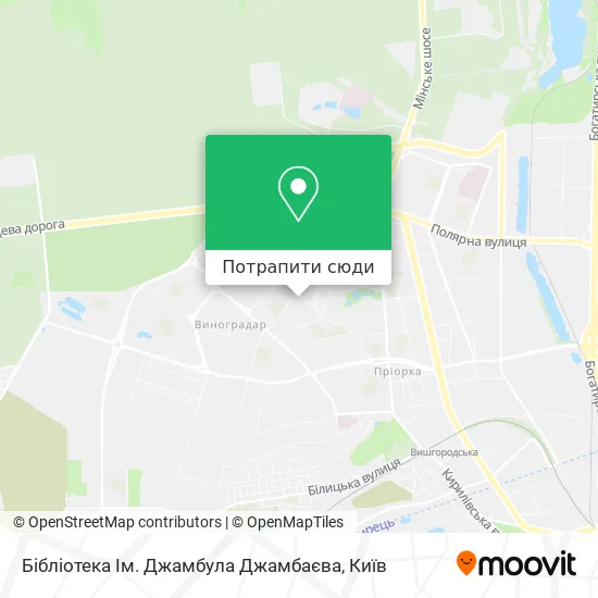 Карта Бібліотека Ім. Джамбула Джамбаєва