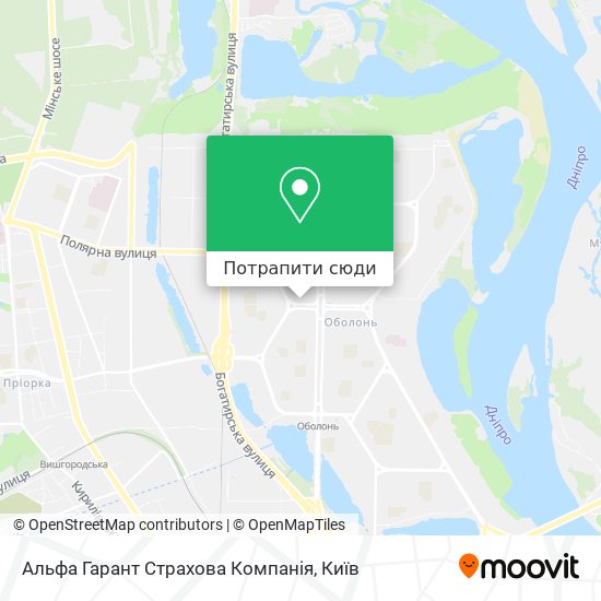 Карта Альфа Гарант Страхова Компанія