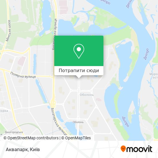 Карта Аквапарк
