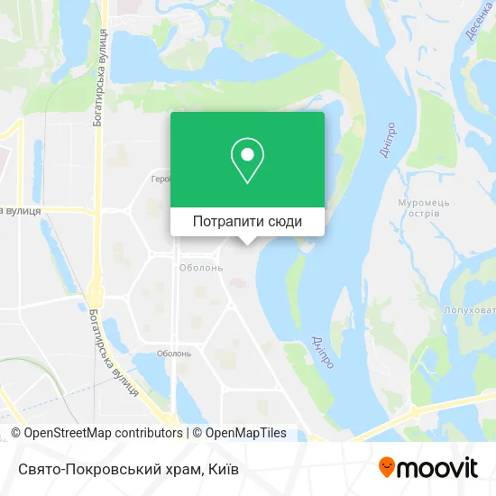 Карта Свято-Покровський храм