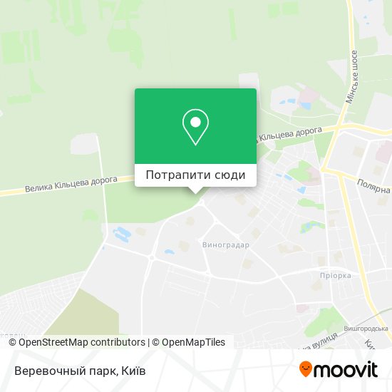 Карта Веревочный парк