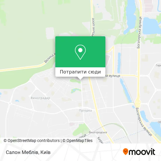 Карта Салон Меблів