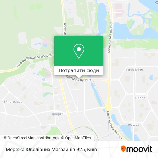 Карта Мережа Ювелірних Магазинів 925