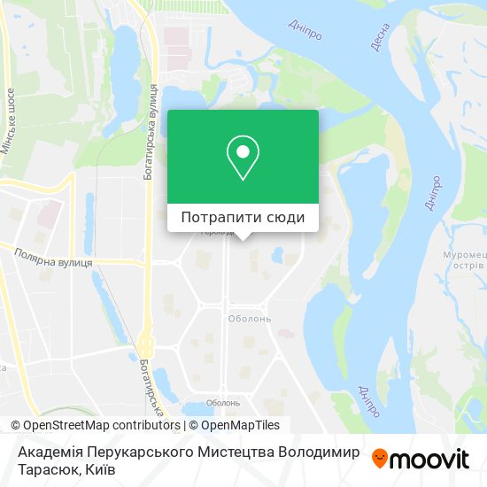 Карта Академія Перукарського Мистецтва Володимир Тарасюк