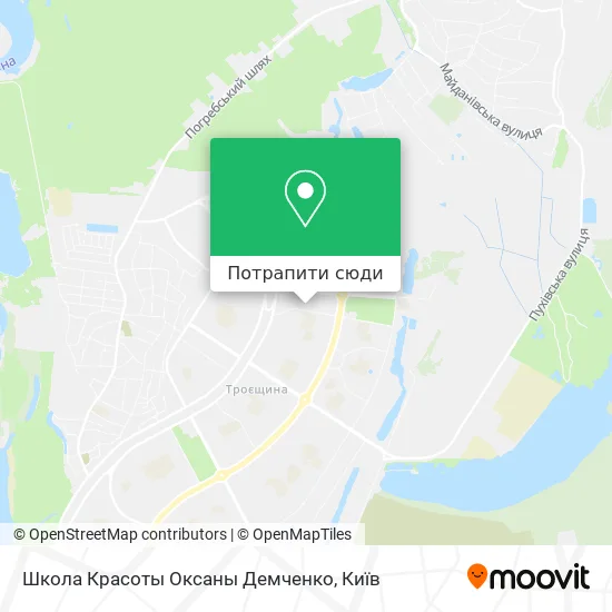 Карта Школа Красоты Оксаны Демченко