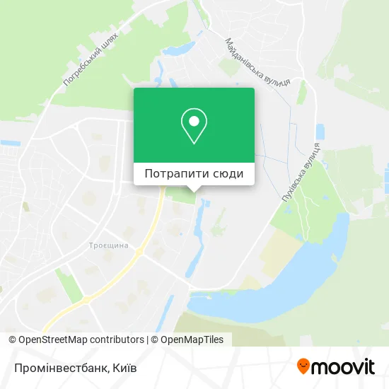 Карта Промінвестбанк
