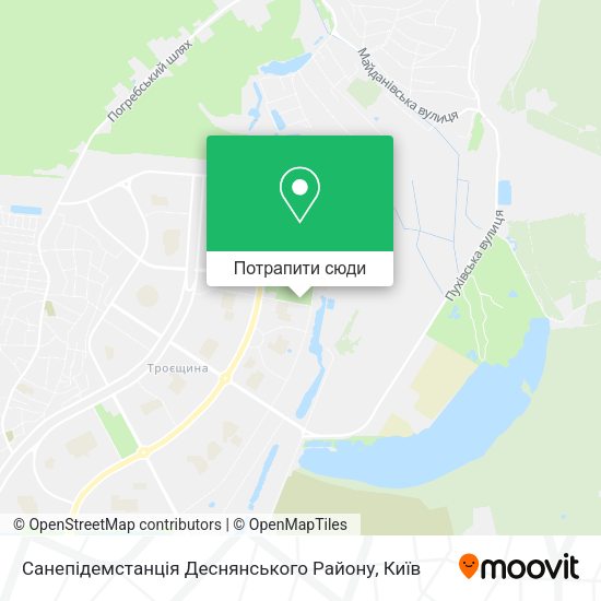 Карта Санепідемстанція Деснянського Району