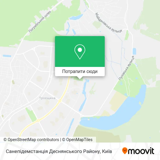 Карта Санепідемстанція Деснянського Району