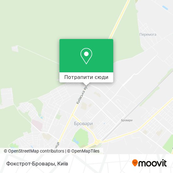 Карта Фокстрот-Бровары