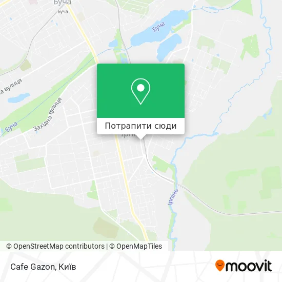 Карта Cafe Gazon