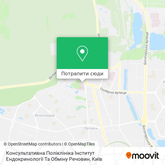 Карта Консультативна Поліклініка Інститут Ендокринології Та Обміну Речовин