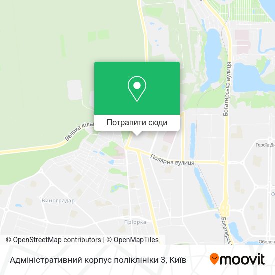 Карта Адміністративний корпус поліклініки 3