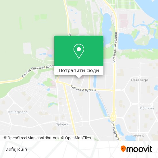 Карта Zefir