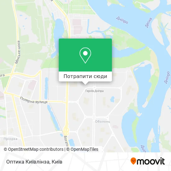 Карта Оптика Київлінза