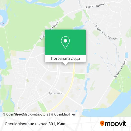 Карта Спеціалізована школа 301