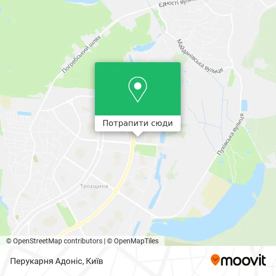 Карта Перукарня Адоніс