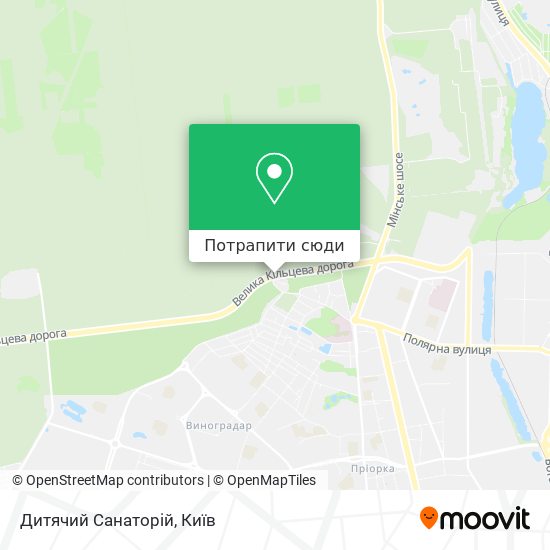Карта Дитячий Санаторій