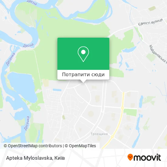 Карта Apteka Myloslavska