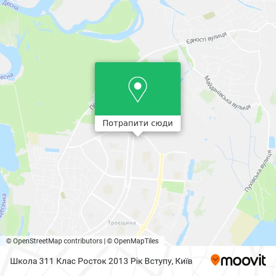 Карта Школа 311 Клас Росток 2013 Рік Вступу