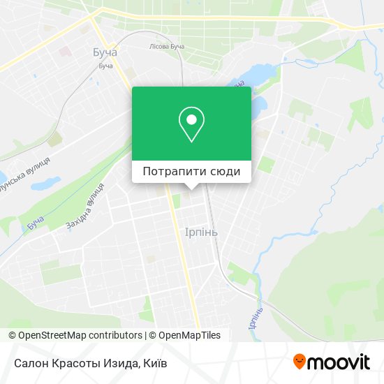 Карта Салон Красоты Изида