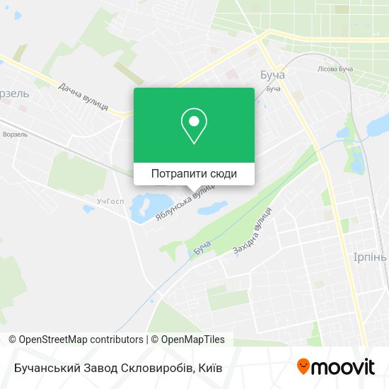 Карта Бучанський Завод Скловиробів