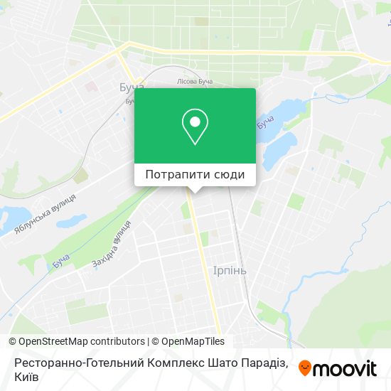 Карта Ресторанно-Готельний Комплекс Шато Парадіз